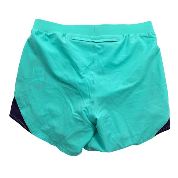 Under Armour Shorts Women Small Turquoise Fly By Elite 5" Attached Brief 1369757 - Picture 2 of 16